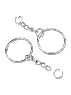 5 sleutelringen met ketting